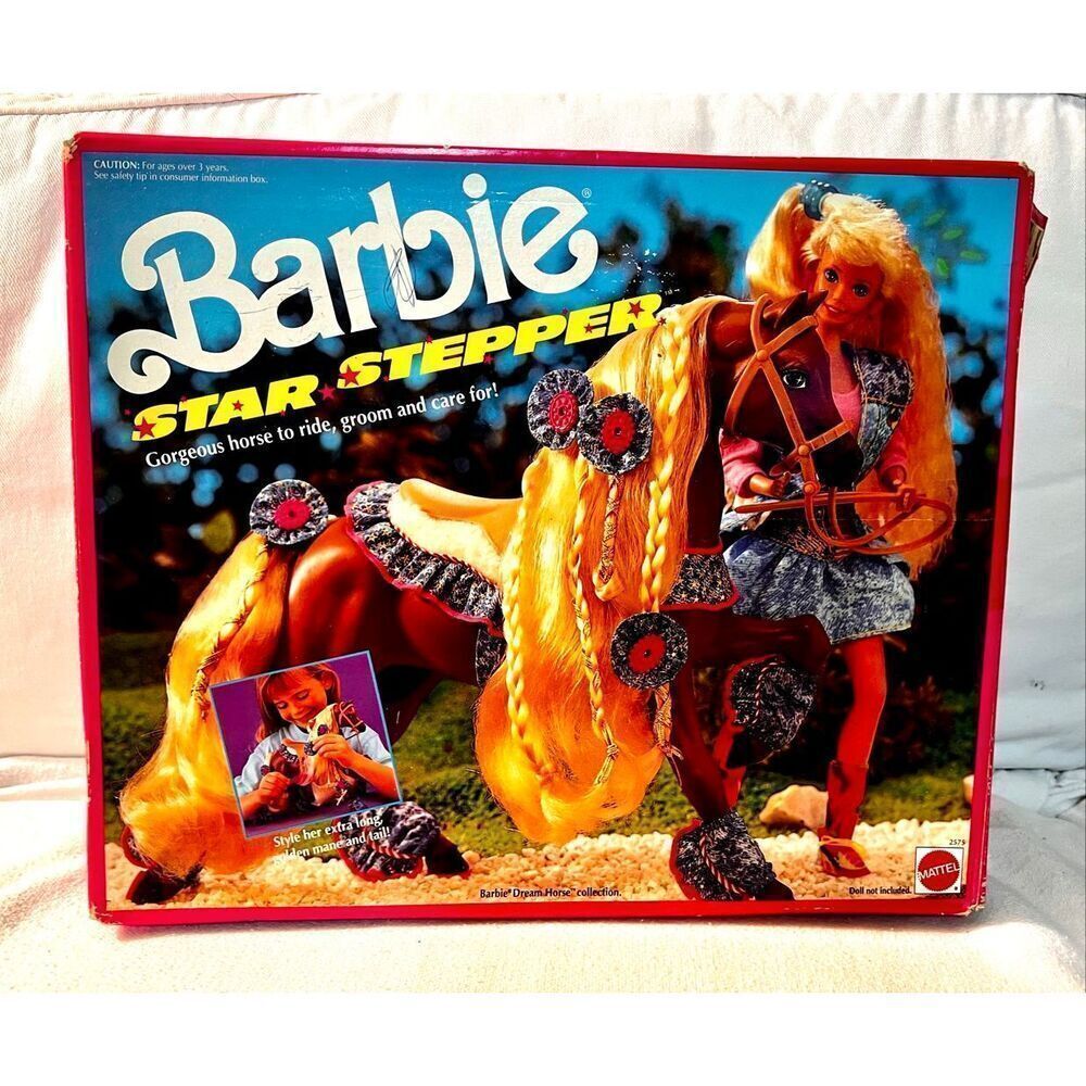 Mattel Barbie Star Stepper Horse 1991 In Original Box.